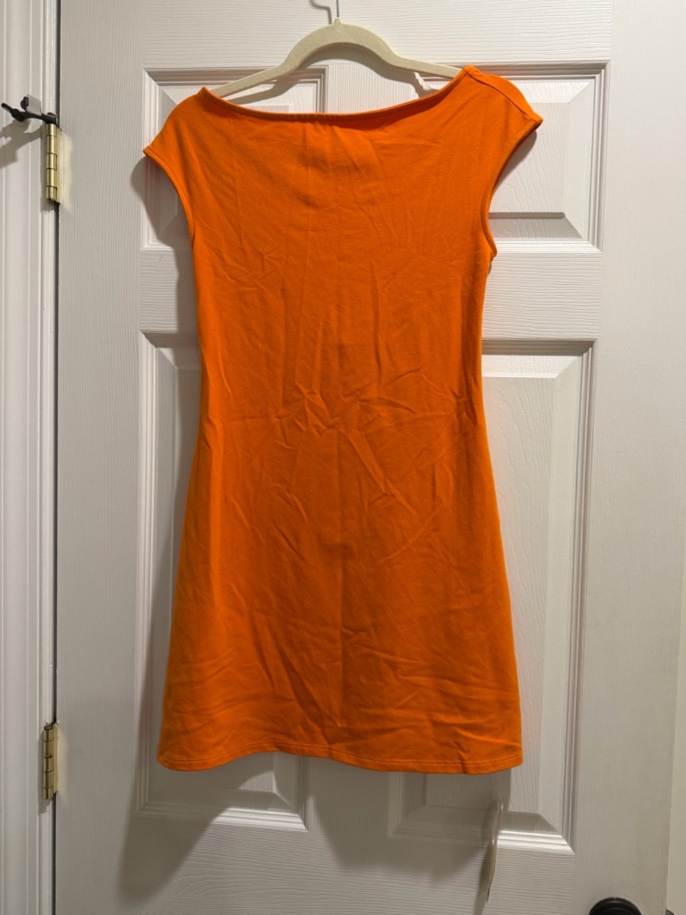 REFORMATION SOLEIL KNIT DRESS IN CITRUS ORANGE - Picture 5 of 8